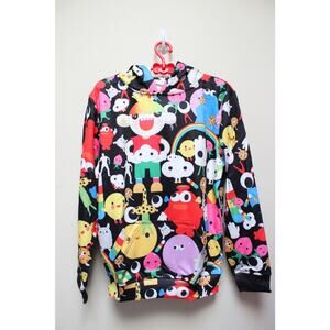 NEW J Balvin Friends With You Black Character Sweatshirt Hoodie Size Small